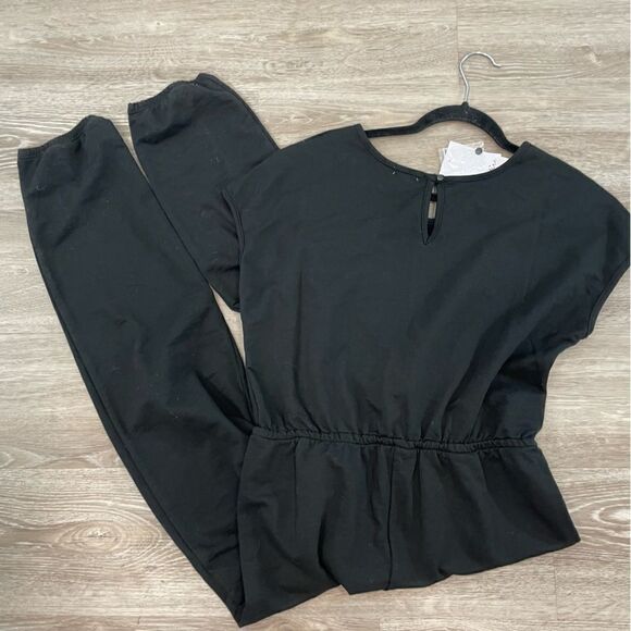 Love, Fire Black Jumpsuit Girl sz XL Cotton NEW - Picture 2 of 11